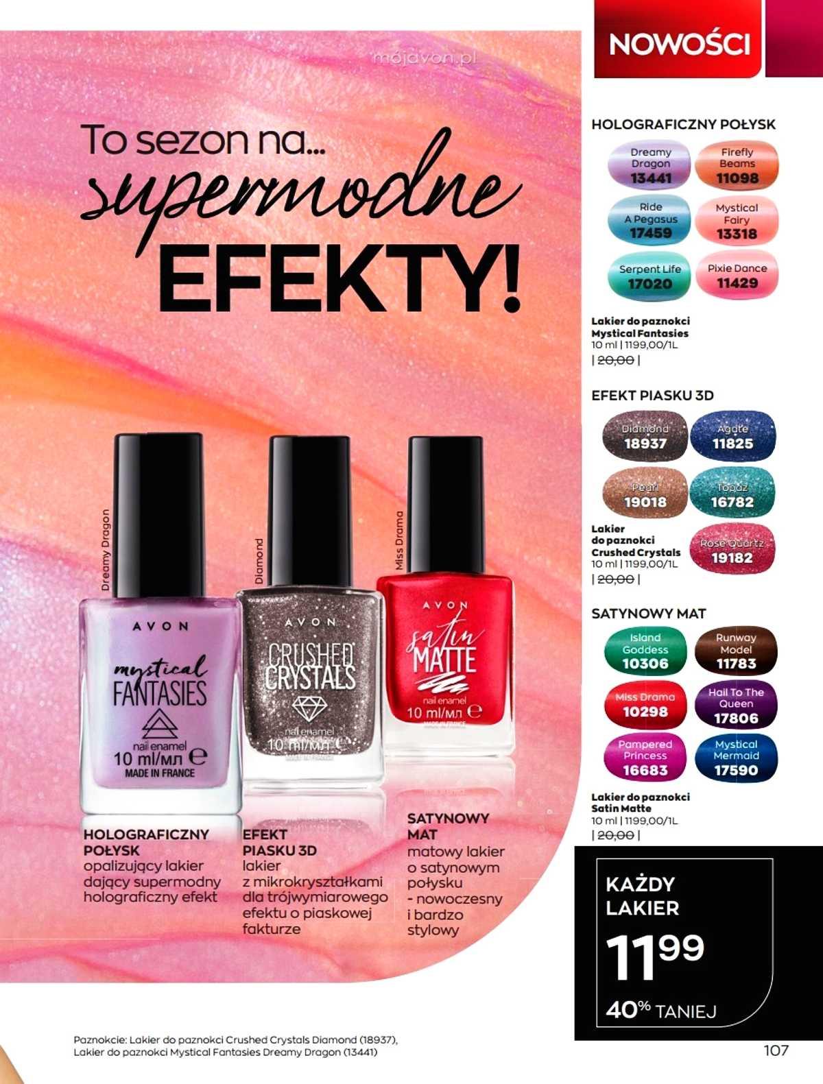 Gazetka promocyjna Avon str. 107