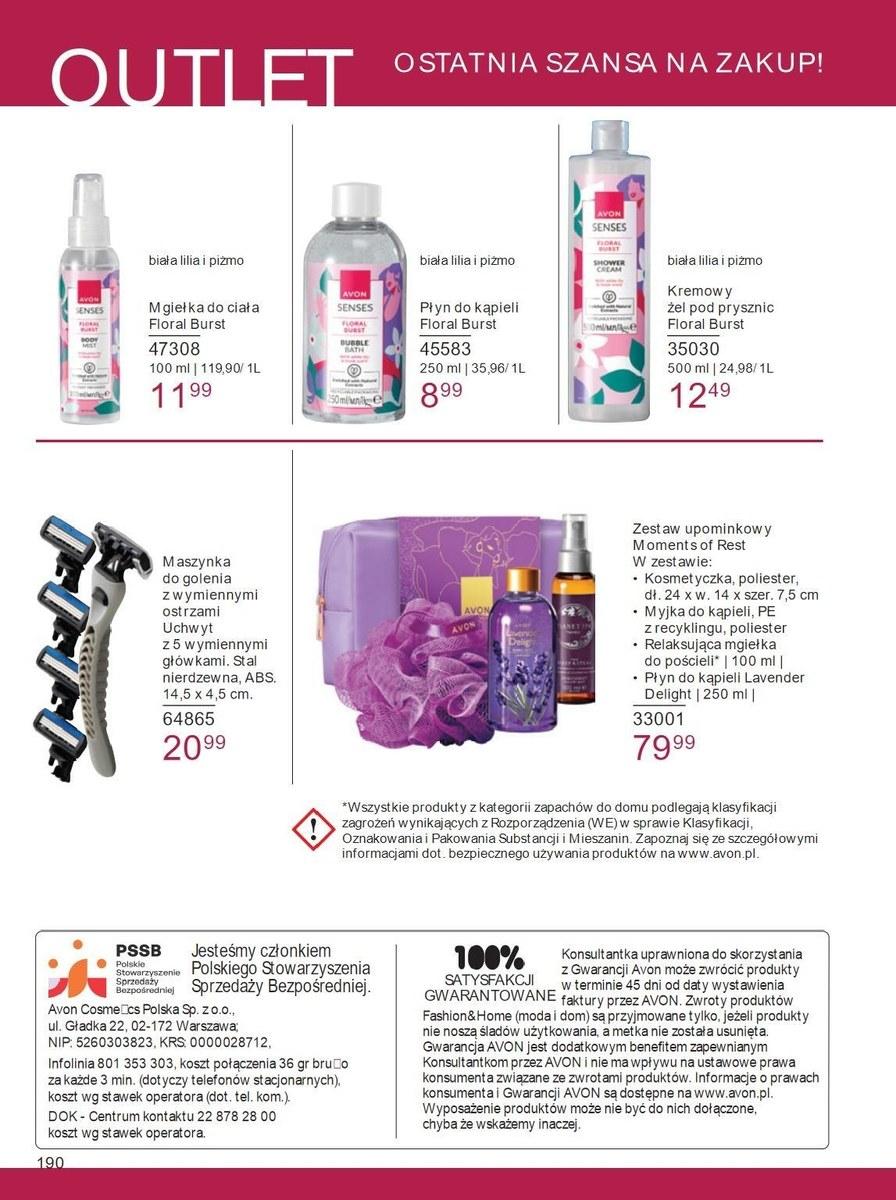 Gazetka promocyjna Avon str. 190