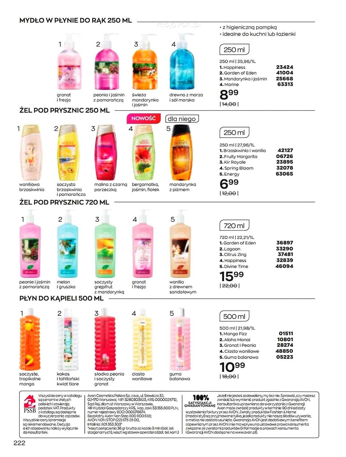 Gazetka promocyjna Avon str. 222